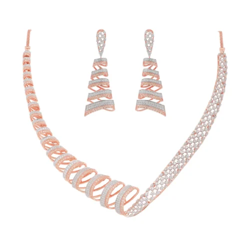 Sparkling Diamond Necklaces Set